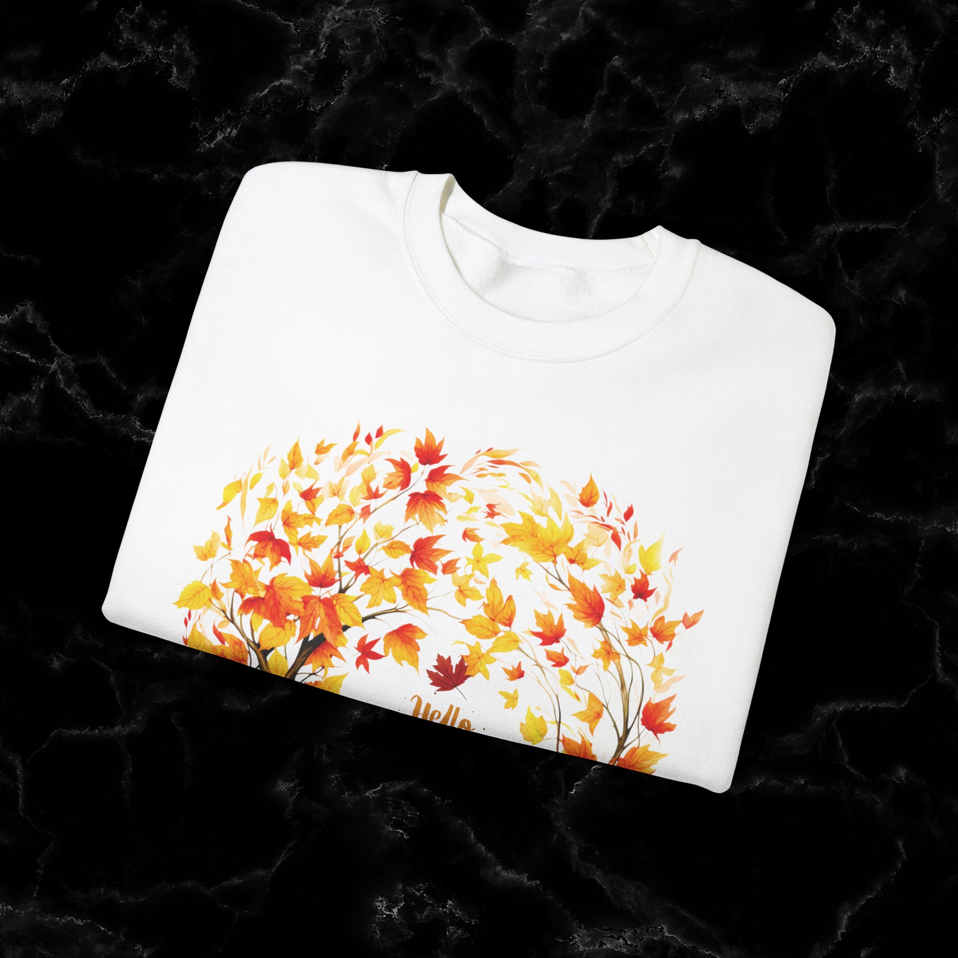 Hello Autumn Sweatshirt | Fall Design | Fall Seasonal Sweatshirt | Autumn Design Sweatshirt   