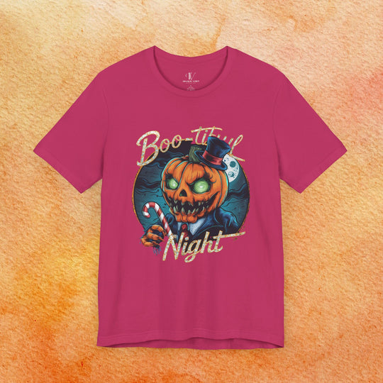 Boo-tiful Night: Pumpkin Creature Halloween T-Shirt