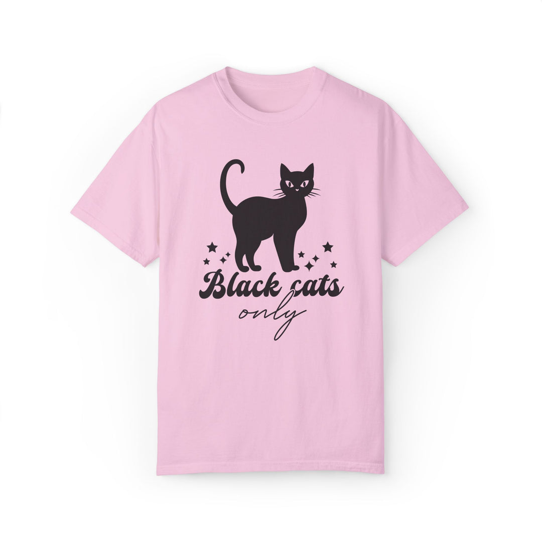 Black Cat Halloween T-Shirt T-Shirt Printify Blossom S