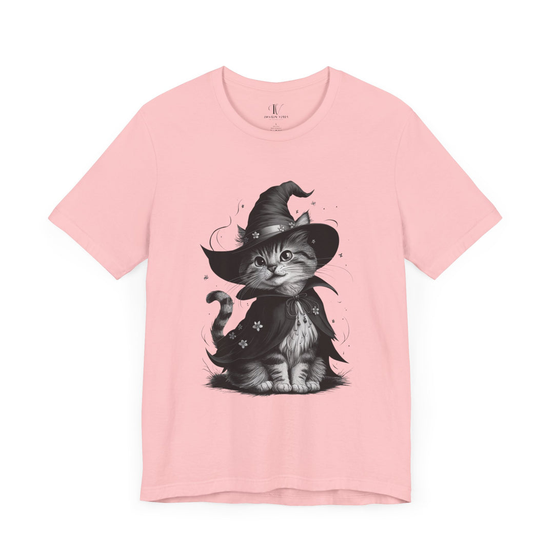 Halloween Witch Cute Cat T-Shirt