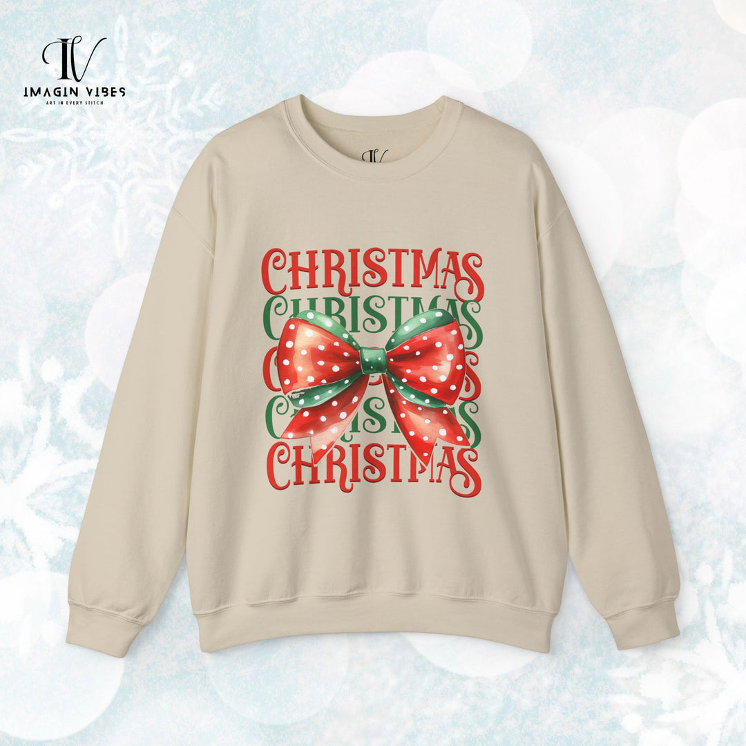 Christmas Coquette Bow Sweatshirt