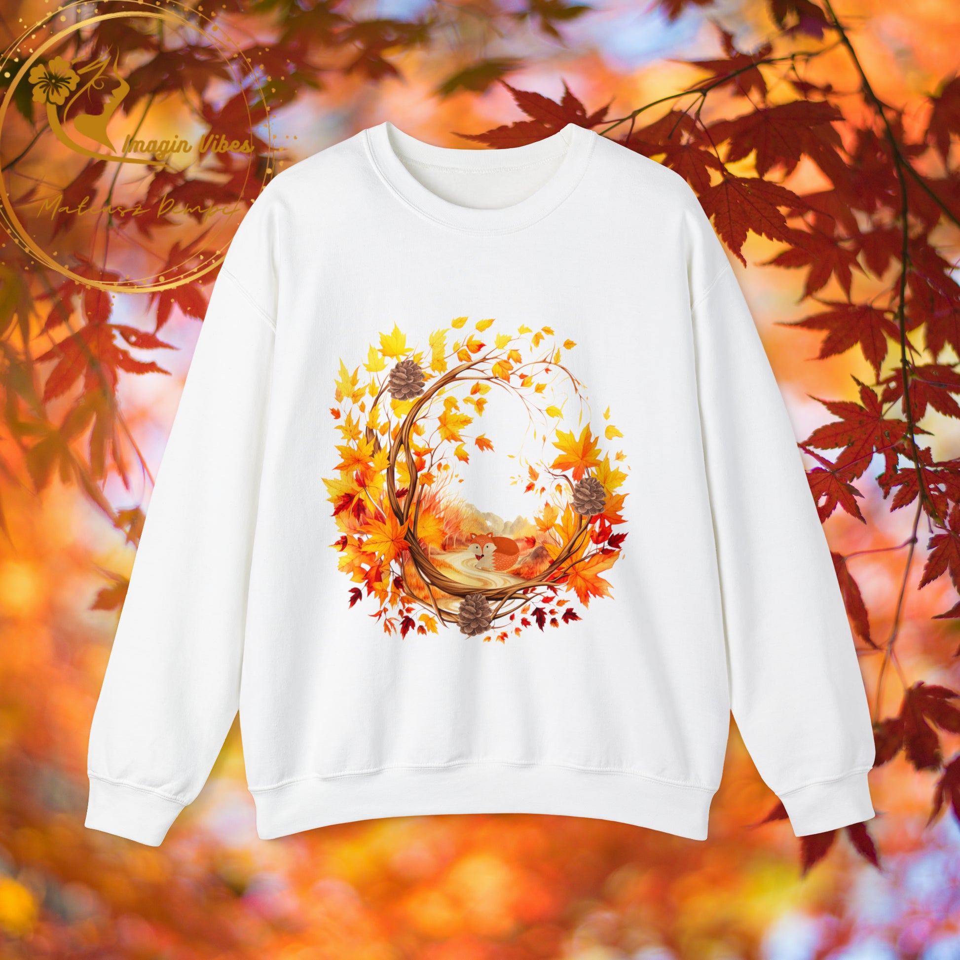 Hello Autumn Sweatshirt | Fall Design | Fall Seasonal Sweatshirt | Autumn Tree Sweatshirt 3XL White 