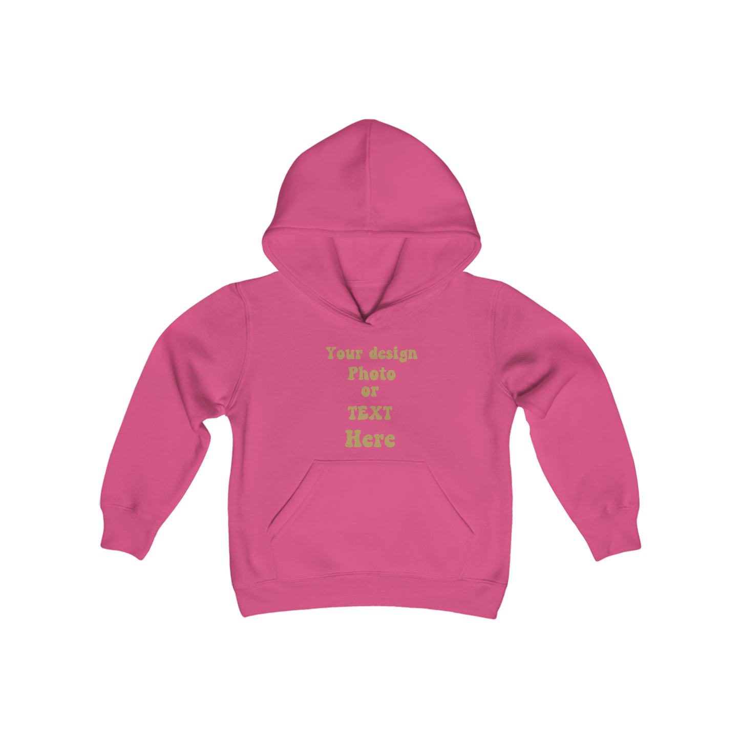 Youth Heavy Blend Hooded Sweatshirt - Personalize It with Text and Photo Kids clothes Heliconia S 
