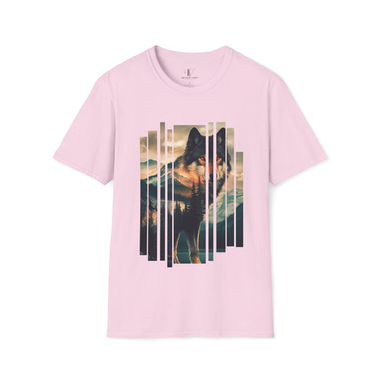 Wolf Nature-Inspired T-Shirt T-Shirt Printify Light Pink S