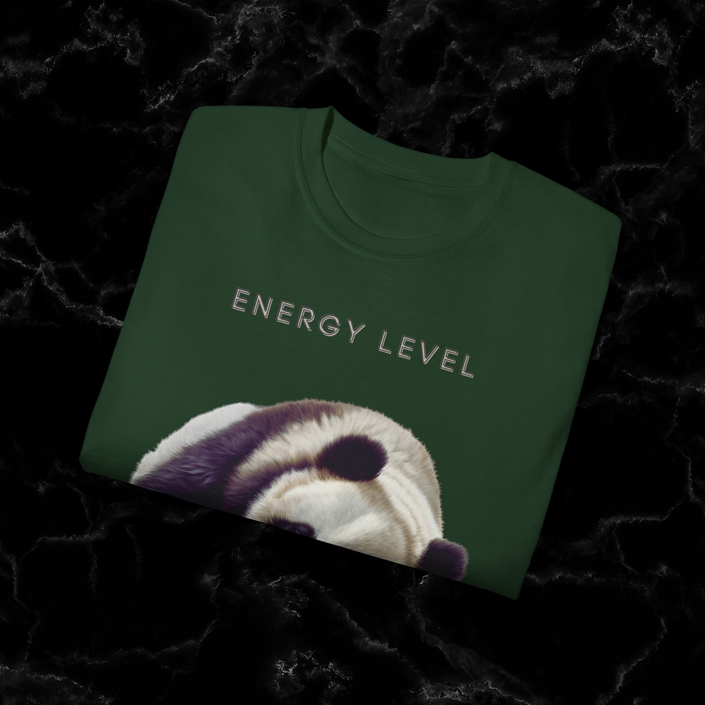 Nap Time Panda Unisex Funny Tee - Hilarious Panda Nap Design - Energy Level T-Shirt   