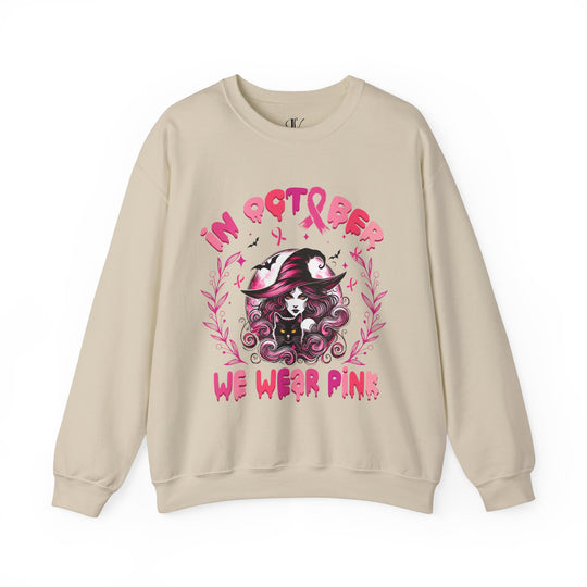 In October We Wear Pink Witch Sweatshirt