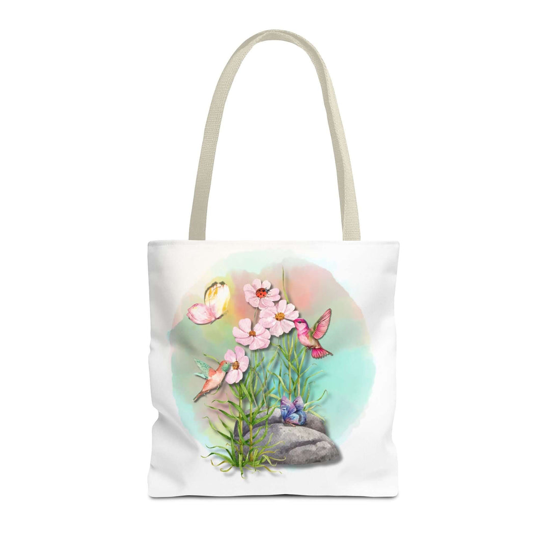 Spring Watercolor Nature-Inspired Tote Bag Bags Printify 16" × 16'' Beige