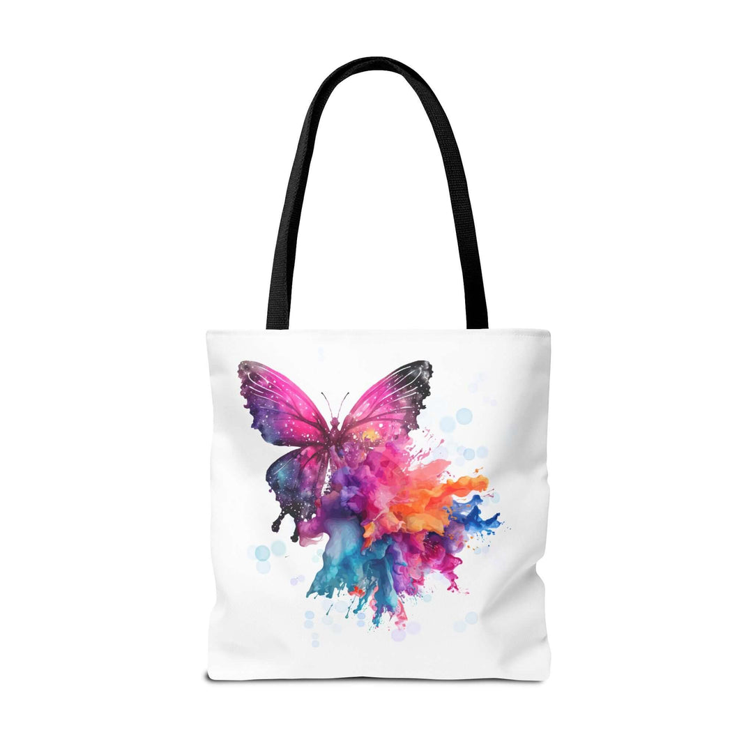 Watercolor Butterfly Tote Bag - Ethereal and Artistic Bags Printify 18" × 18'' Black