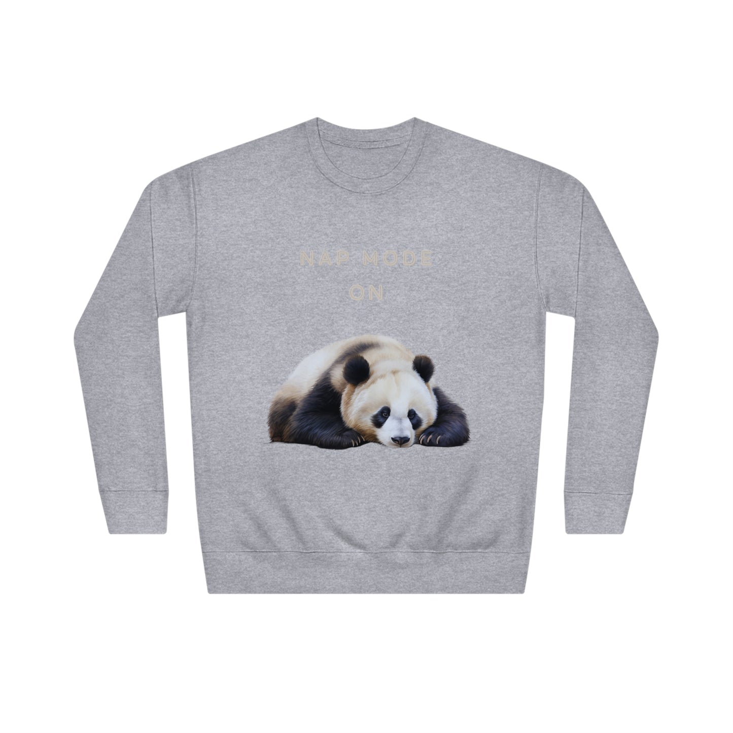 Lazy Panda Nap Mode Sweatshirt | Embrace Cozy Relaxation | Panda Lover Gifts Sweatshirt Carbon Grey S 