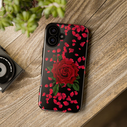 Phone Case - Red Rose Romantic Case Phone Case Printify