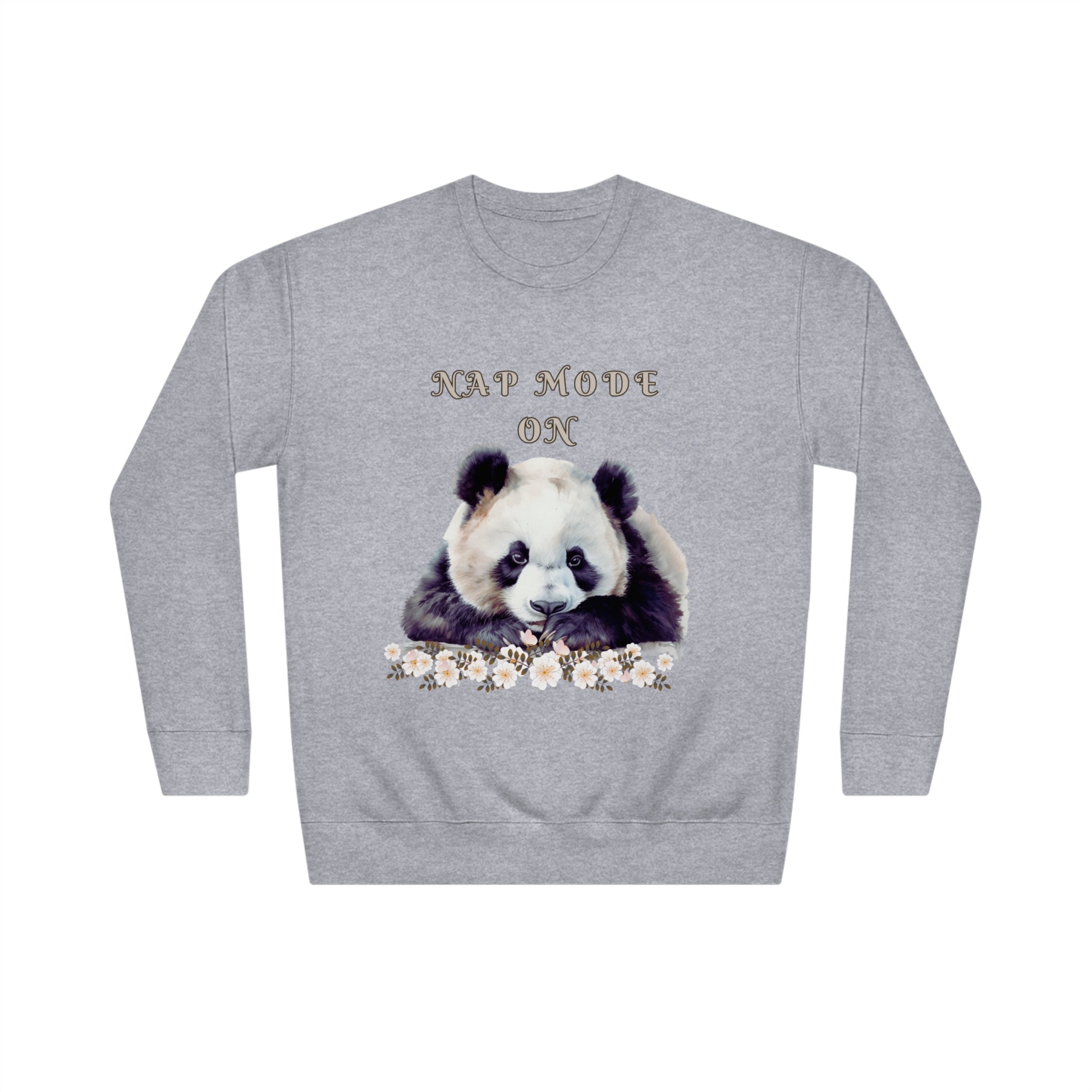 Lazy Panda Nap Mode Sweatshirt | Embrace Cozy Relaxation | Panda Lover Gift - Cozy Sweatshirt Sweatshirt Carbon Grey S 