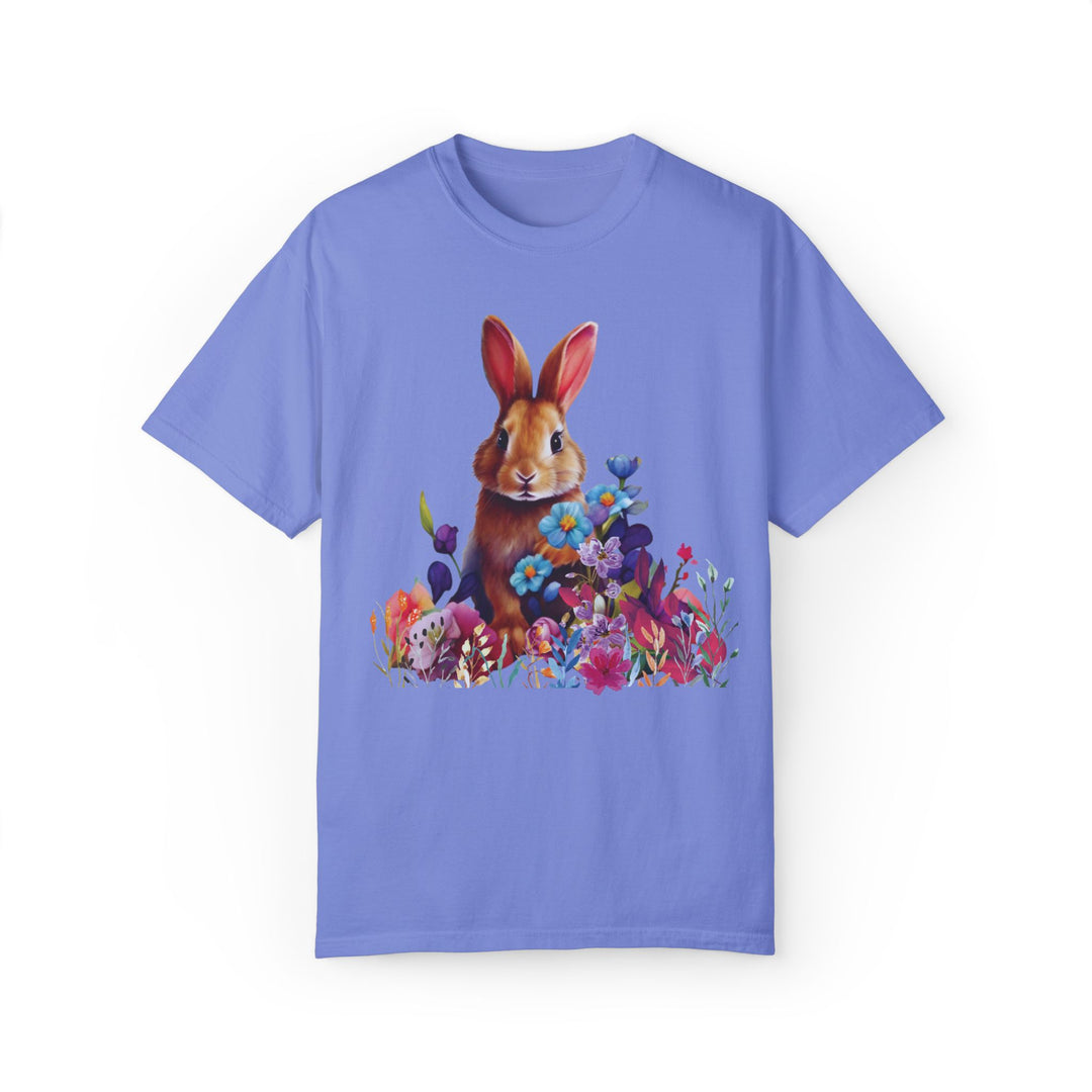 Bunny Springtime T-Shirt T-Shirt Printify Flo Blue S