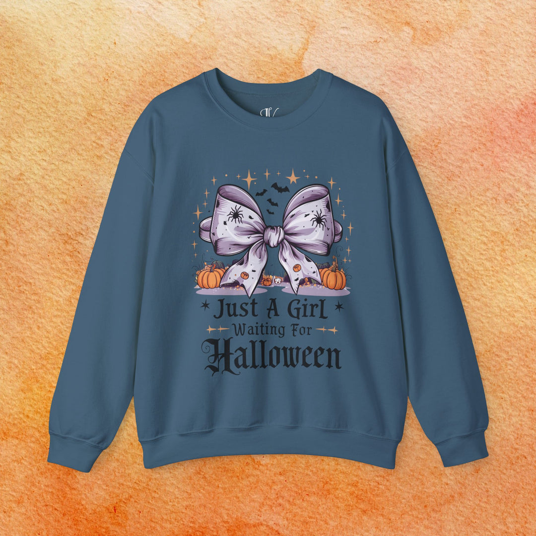 Just A Girl Waiting For Halloween Sweatshirt