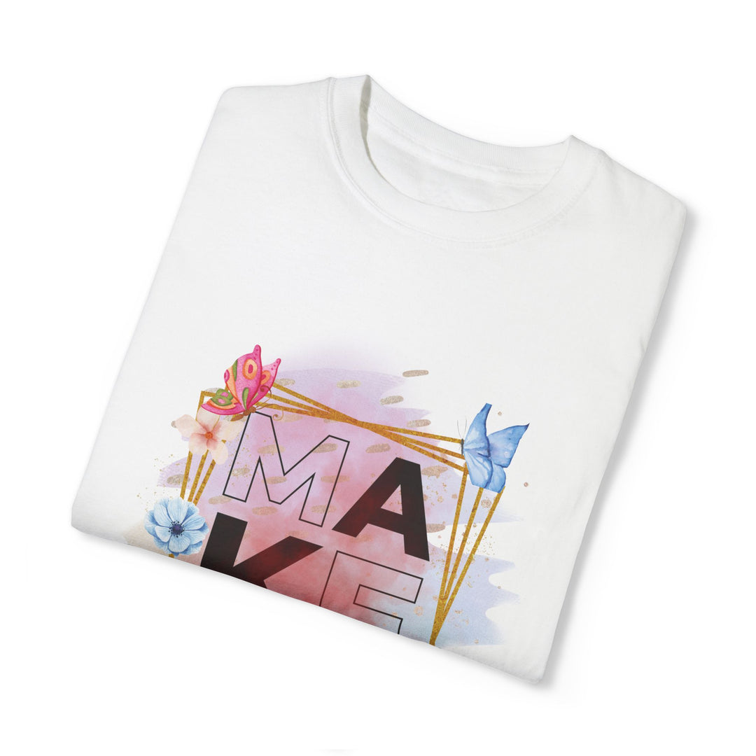 Motivational Watercolor T-Shirt - Make Your Soul Happy T-Shirt Printify