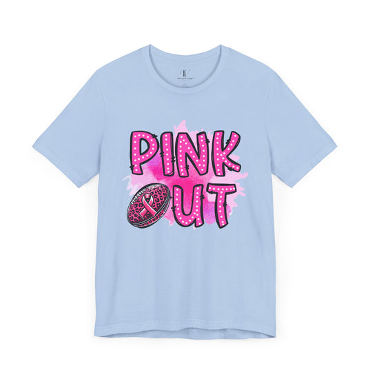 Pink Out Tackle Breast Cancer Football T-Shirt