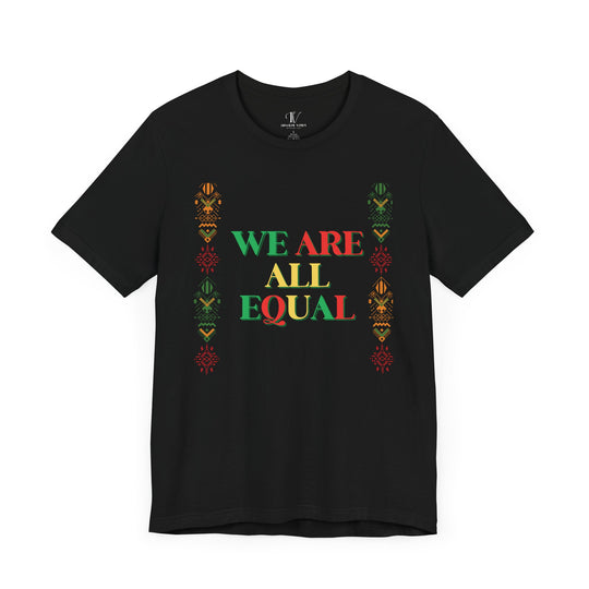 Equality Graphic Tee T-Shirt Printify Black XS