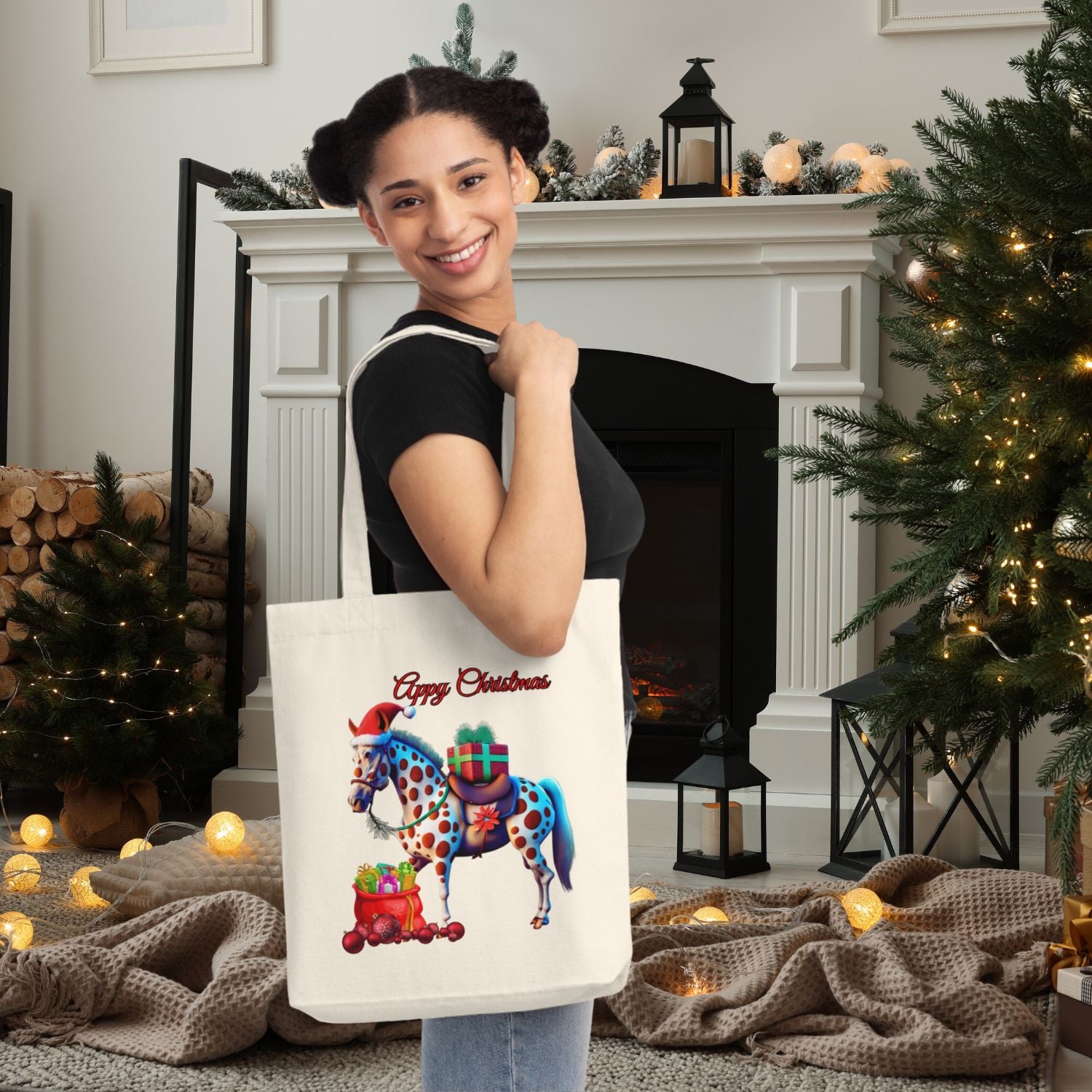 Appaloosa Gift, Appaloosa Tote, Appy Christmas Tote Bag Bags   