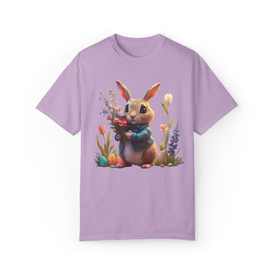 Bunny Bouquet T-shirt - Easter Spring Unisex Tee T-Shirt Printify Orchid S