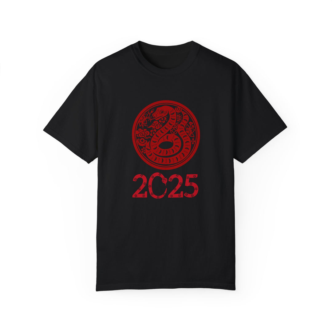 Snake Zodiac 2025 Unisex T-shirt T-Shirt Printify Black S