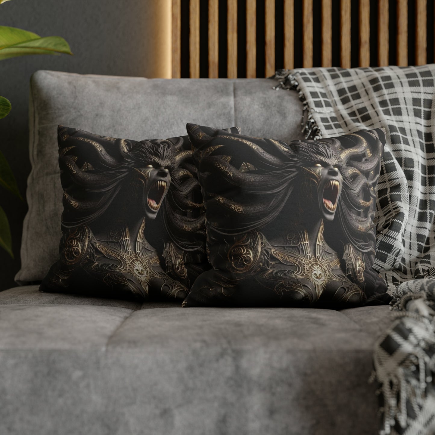 Lilith Fantasy Throw Pillow Cover – Perfect Dark Fantasy Fan Gift for Enchanting Home Decor Home Decor   