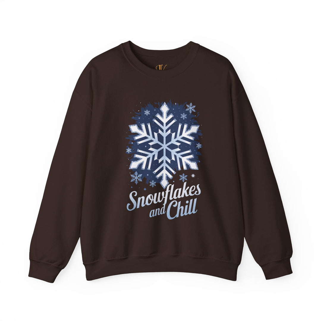 Winter Snowflakes Crewneck Sweatshirt - Snowflakes and Chill