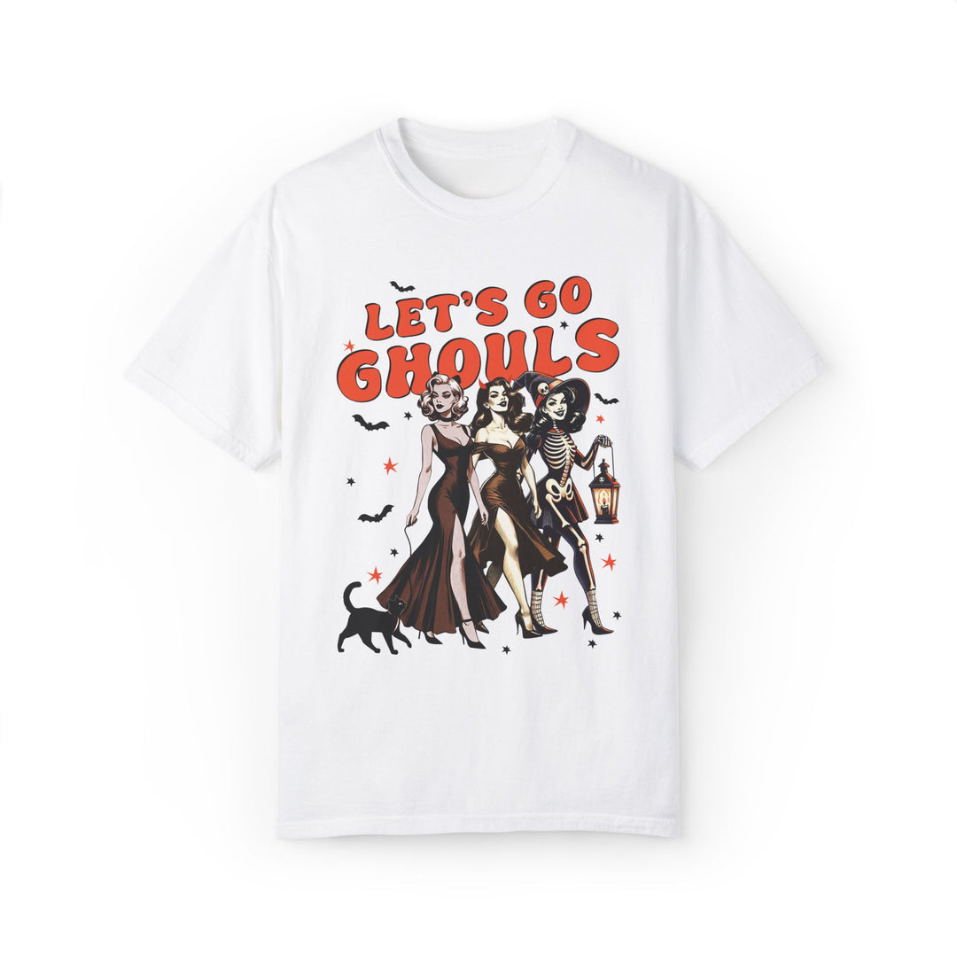 Let's Go Ghouls: Spooky Halloween T-Shirt T-Shirt Printify White S