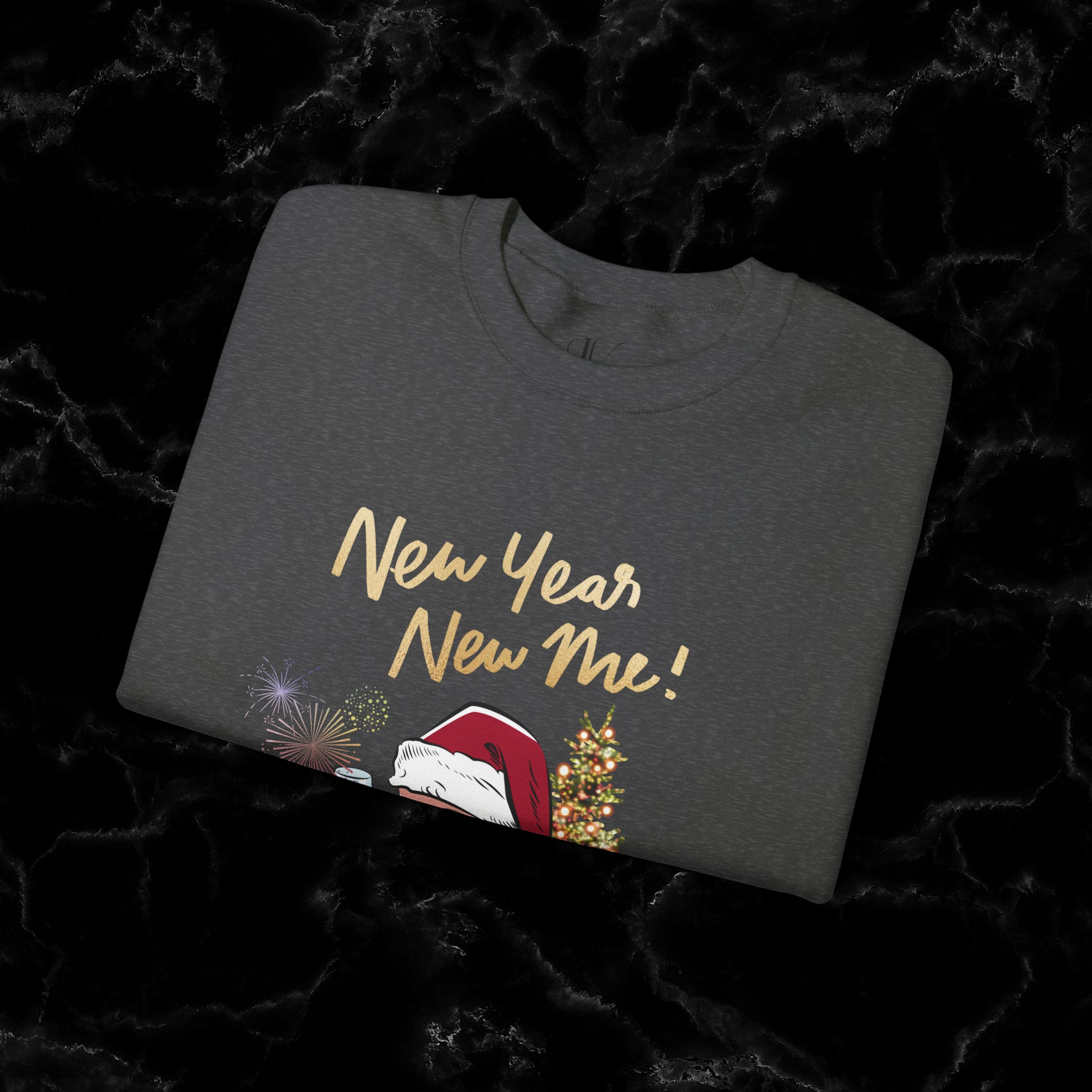 New Year New Me Sweatshirt - Motivational, Inspirational Resolutions Shirt, Christmas Family Tee Sweatshirt   