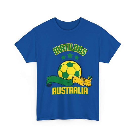 Women's Soccer Australia Tee - T-Shirt T-Shirt Printify Royal S