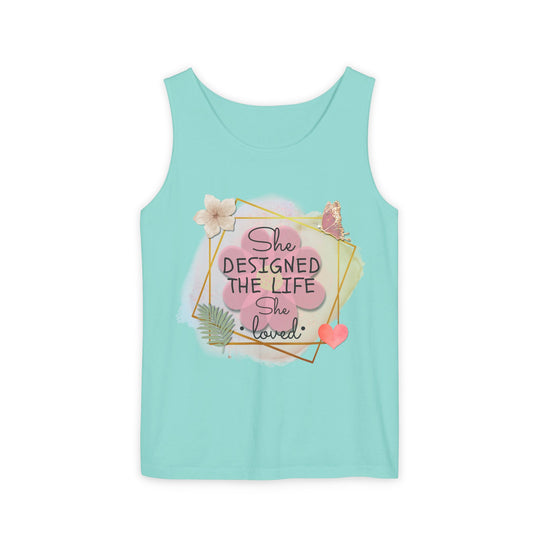 Empowering and Feminine Tank Top Tank Top Printify Chalky Mint XS