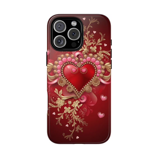 Phone Cases - Romantic Heart Design for Valentine's Day Phone Case Printify