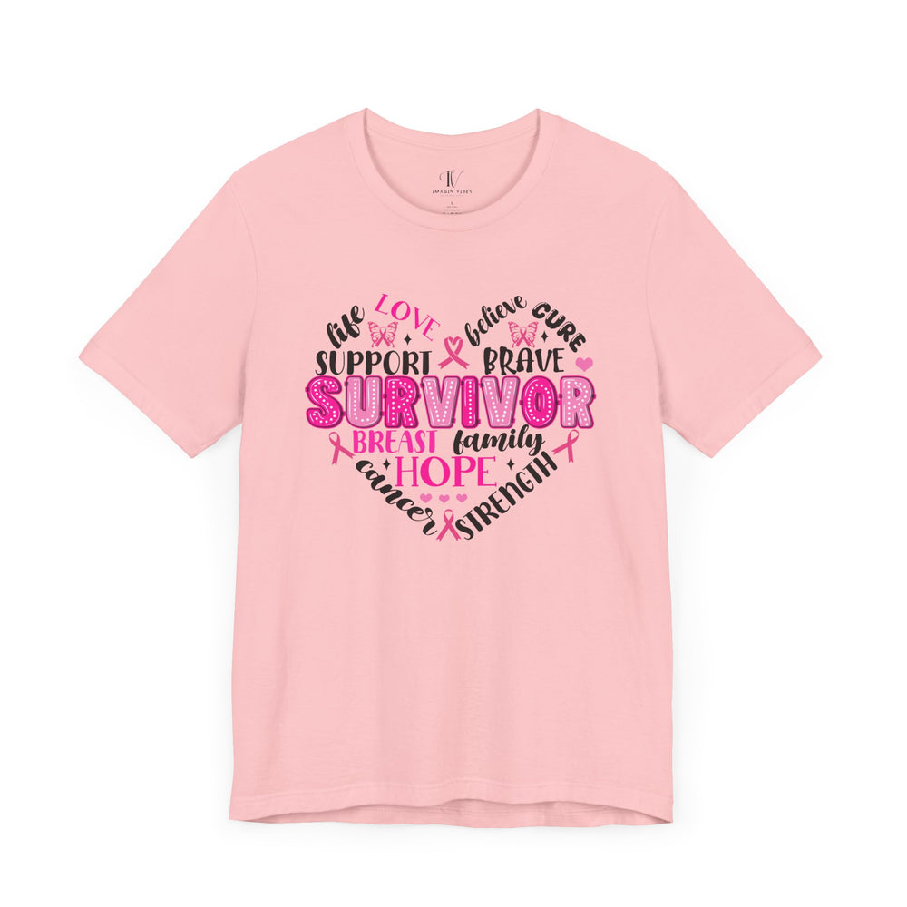 Breast Cancer Survivor Heart T-Shirt