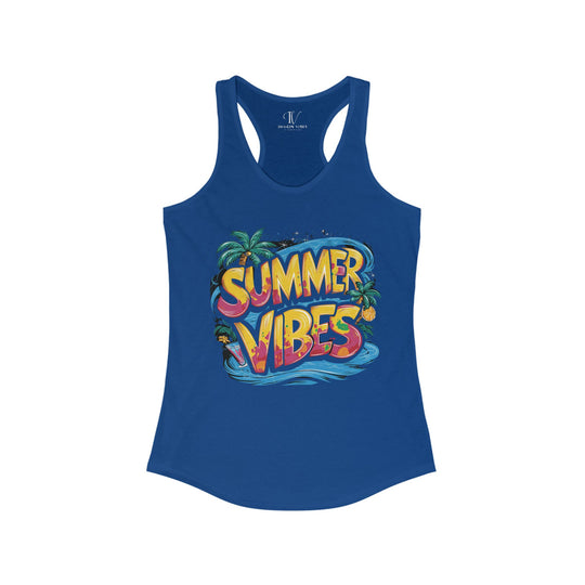 Summer Vibes Racerback Tank Tank Top Printify XS Solid Royal