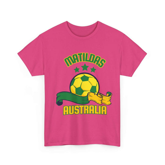 Women's Soccer Australia Tee - T-Shirt T-Shirt Printify Heliconia S