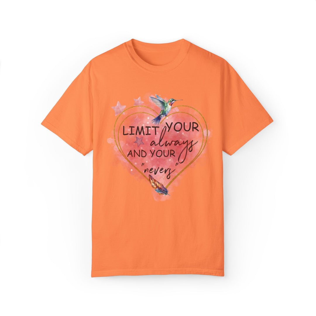 Motivational Watercolor T-Shirt - Limit Your Alwayses T-Shirt Printify Melon S