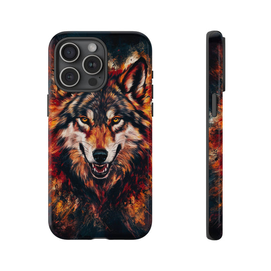 Wolf Tough Cases - Powerful and Vibrant Wolf Phone Case Printify iPhone 15 Pro Max Glossy