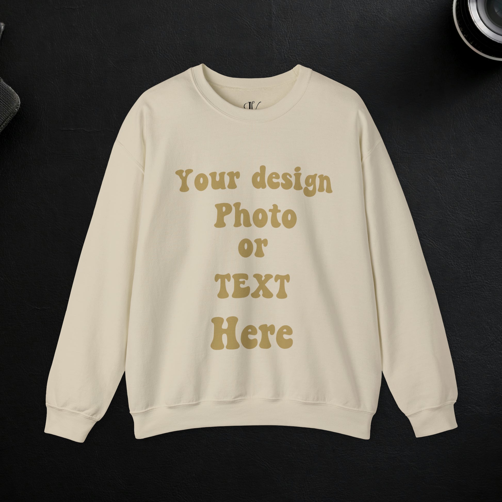 Imagin Vibes™ Crewneck Sweatshirt Personalized With Your Photo, Text Sweatshirt S Sand 