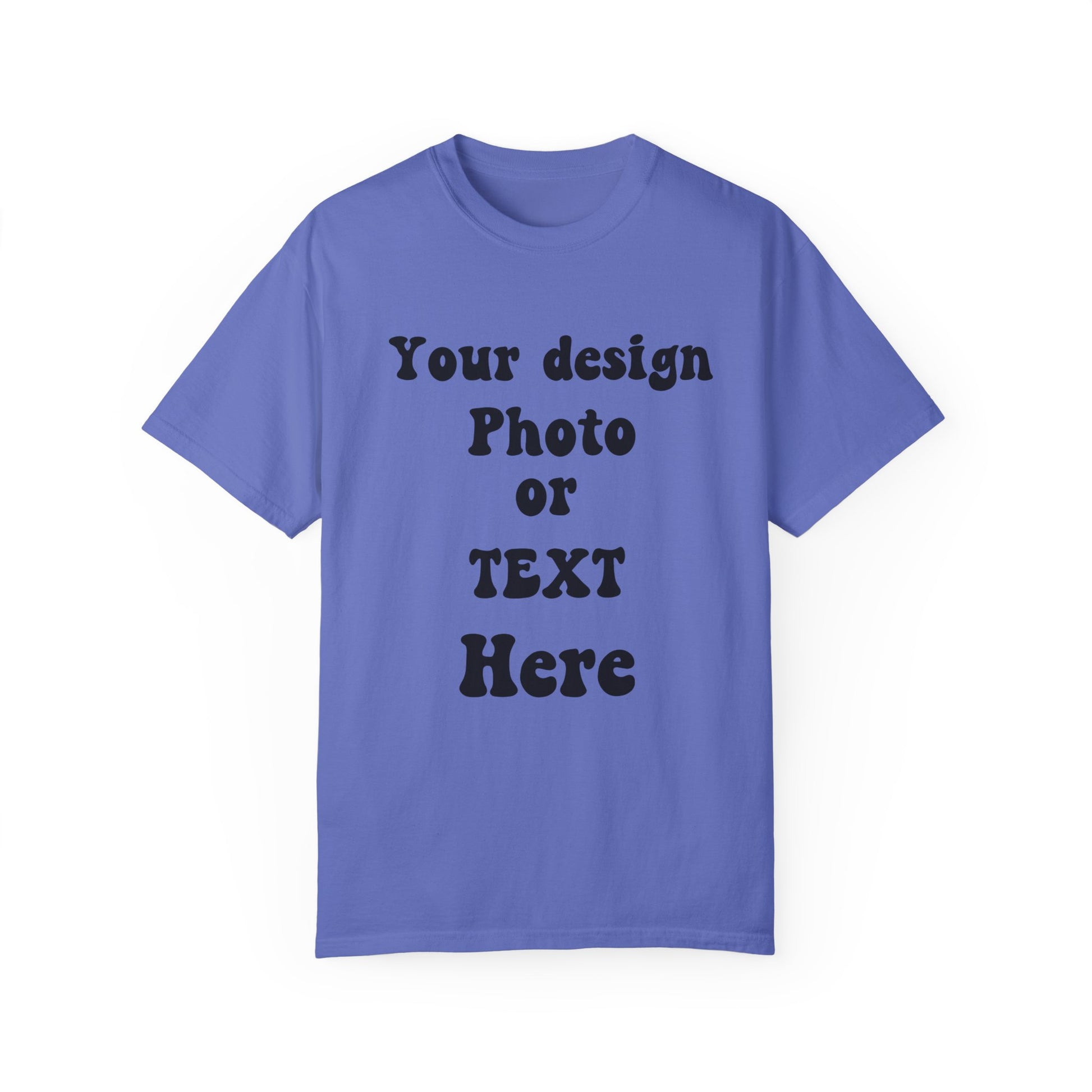 Personalized T-shirt with Your Own Design, Photo, Text - Made in USA and Australia 100% Cotton T-Shirt   