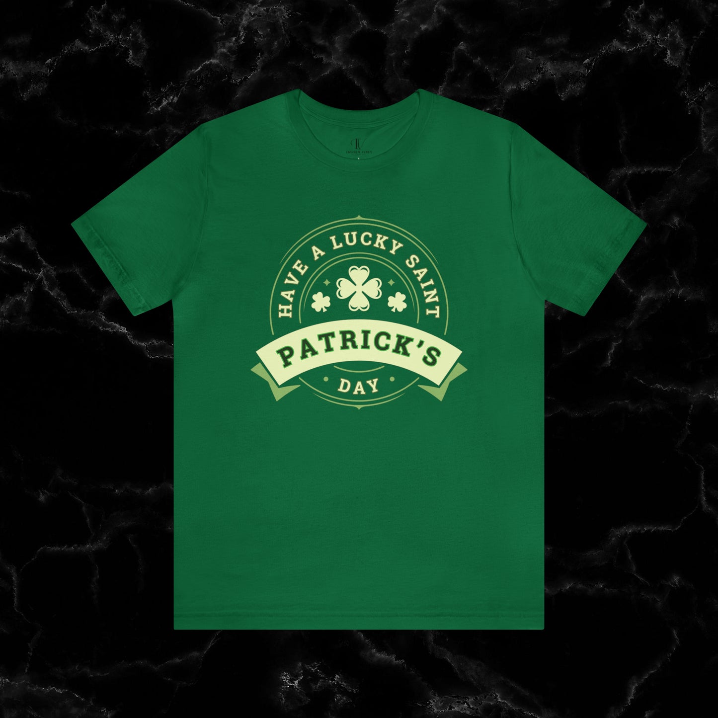 Lucky Saint Patrick's Day Shirt - St. Paddy's Day Lucky Irish Shamrock Leaf Clover Flag Beer T-Shirt T-Shirt Kelly XS 