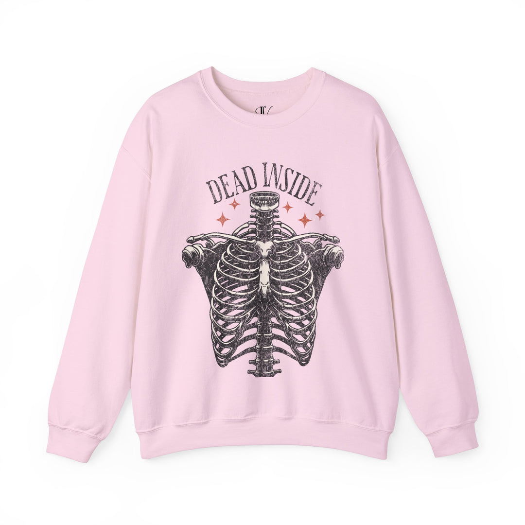 Skeleton Ribcage Crewneck Sweatshirt | Dead Inside Gothic