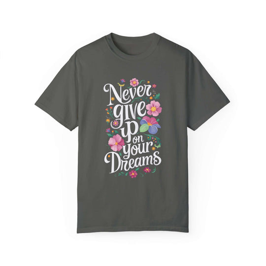 Motivational Quote Floral T-shirt T-Shirt Printify Pepper S