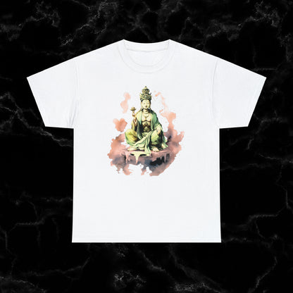 Quan Yin Goddess T-Shirt - Spiritual Tee, Guan Yin, Goddess of Compassion T-Shirt White S 