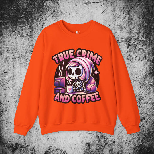 True Crime and Coffee: Skeleton Sweatshirt