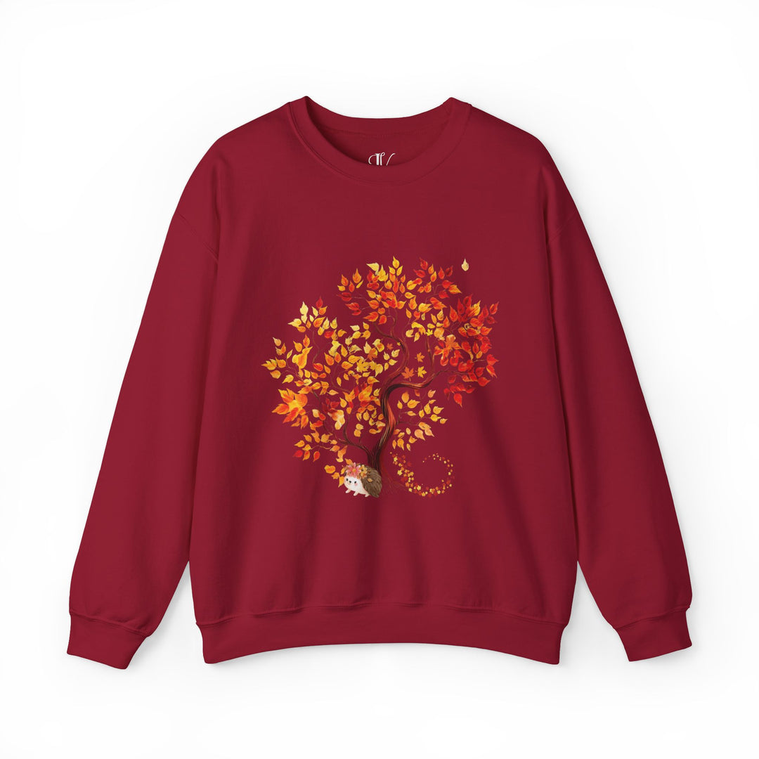 Autumn Tree and Hedgehog Fall Sweatshirt