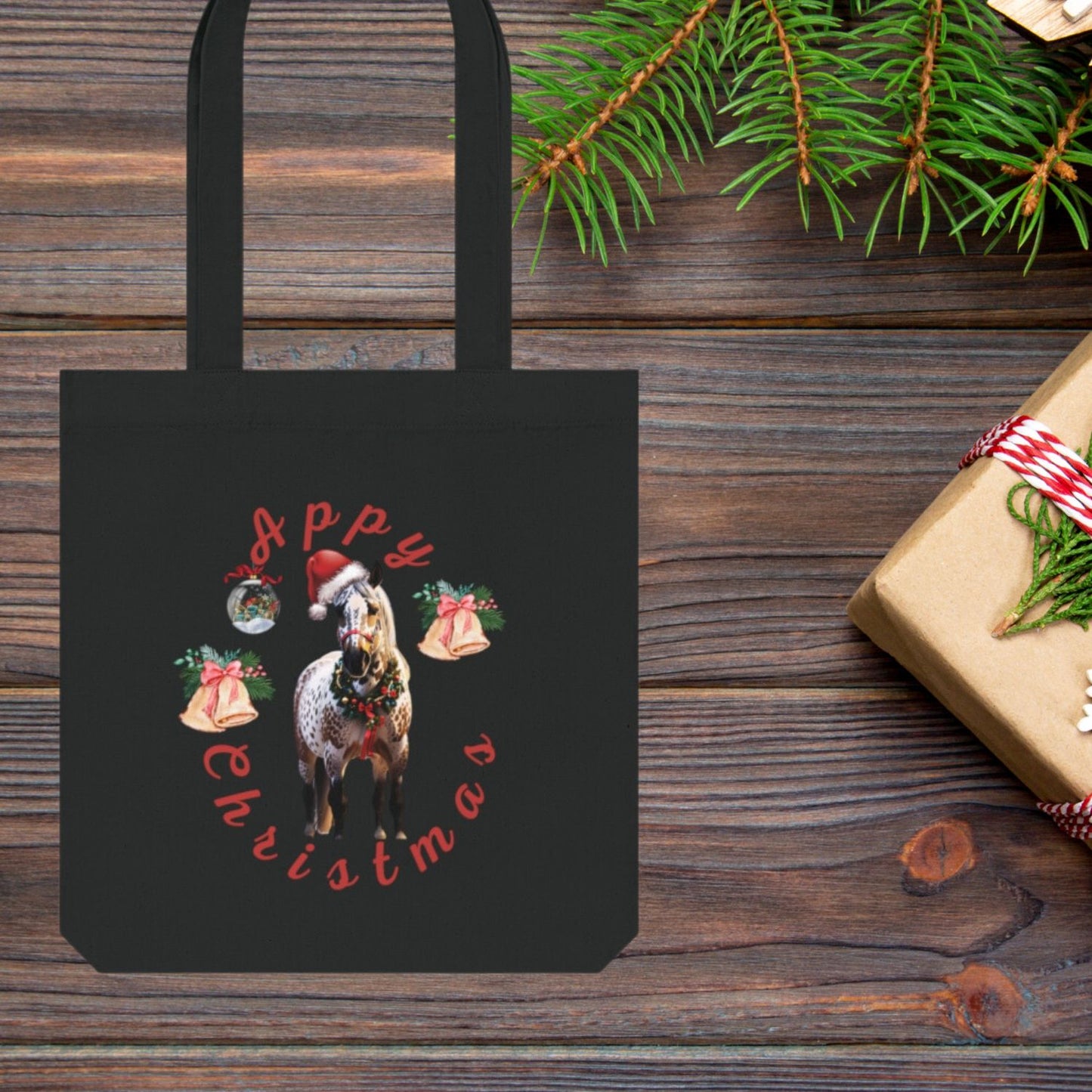 Appaloosa Tote, Christmas Tote, Christmas Horse, Appy Christmas Tote Bag Bags   