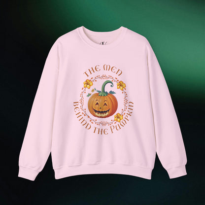 Growing a Little Pumpkin: Pregnancy Announcement Sweatshirt | Fall Maternity Crewneck - The Men Behind the Pumpkin | Matching Sweatshirt Sweatshirt S Light Pink 