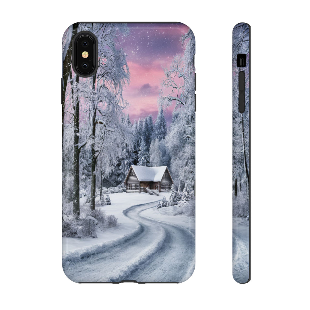 Phone Case - Winter Cabin Phone Case Printify