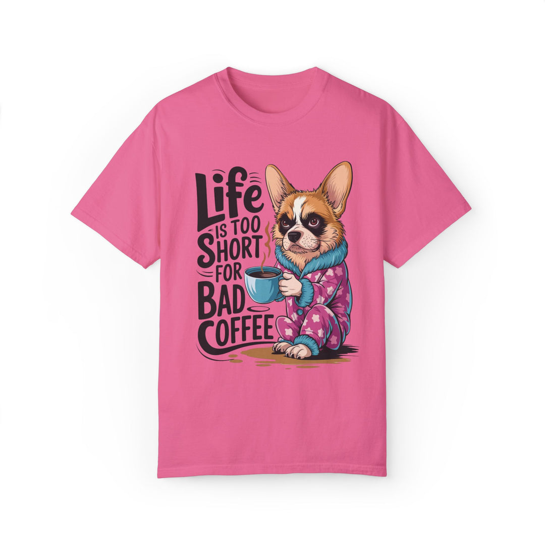 Cartoon Dog Coffee Lover T-shirt T-Shirt Printify Crunchberry S