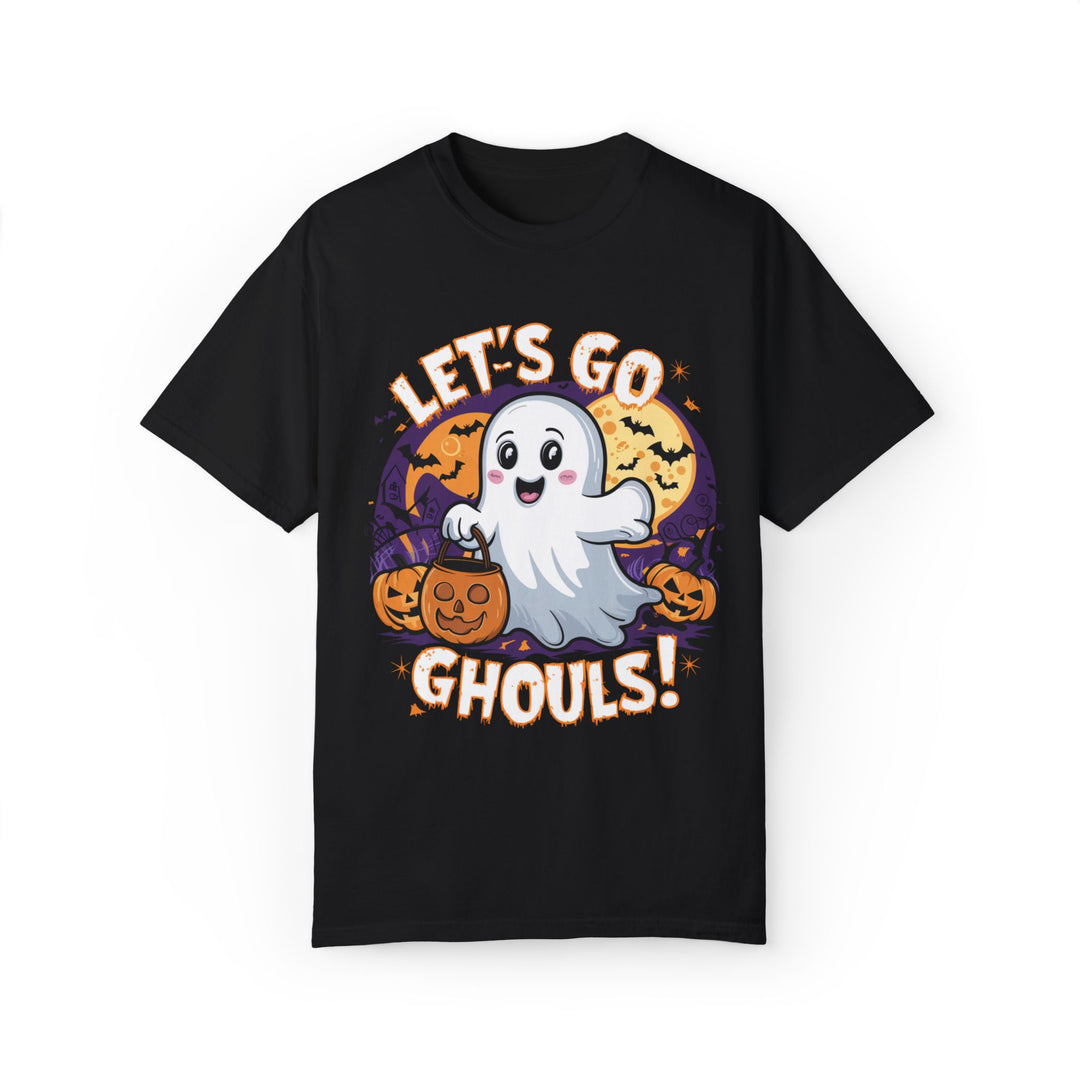 Let's Go Ghouls: Cute Halloween T-Shirt T-Shirt Printify Black S