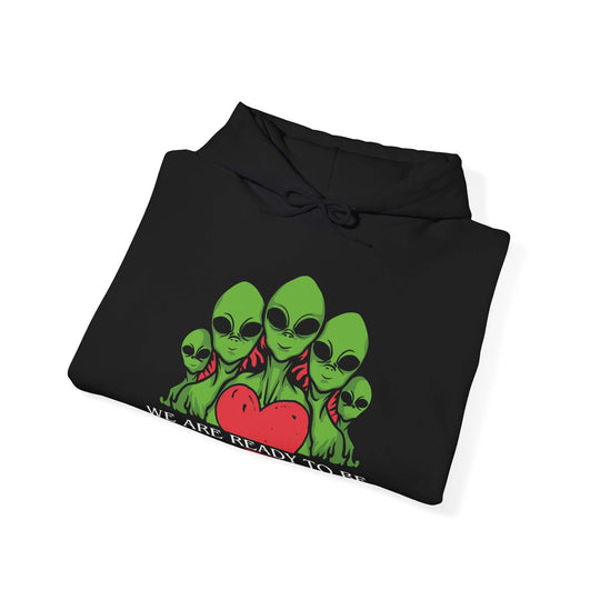 We Are Ready To Be Your Friends UFO Hoodie Hoodie Printify