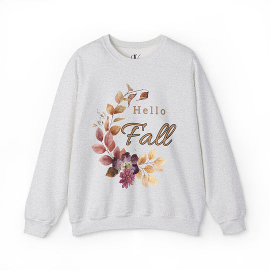 Hello Fall: Watercolor Floral Sweatshirt